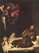 RIBALTA, Francisco, St Francis Comforted by an Angel